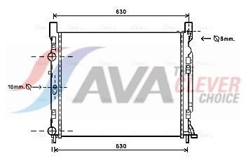 Радіатор охолодження двигуна AVA QUALITY COOLING RTA2470 - zapix