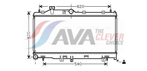 Радіатор охолодження двигуна AVA QUALITY COOLING SU2065 - zapix