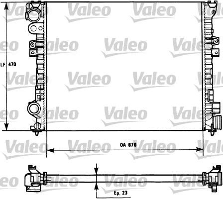 Радіатор охолодження двигуна VALEO 731166 - zapix