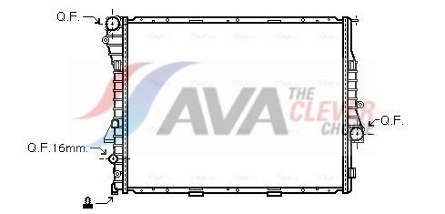 Радіатор охолодження двигуна AVA QUALITY COOLING BWA2276 - zapix