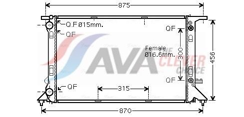 Радіатор охолодження двигуна AVA QUALITY COOLING AIA2293 - zapix