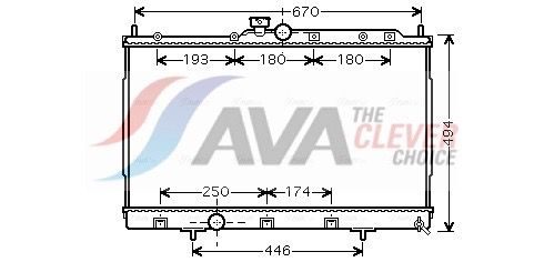 Радіатор охолодження двигуна AVA QUALITY COOLING MT2183 - zapix