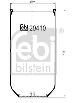 Пневматична підвіска FEBI BILSTEIN 20410 - zapix