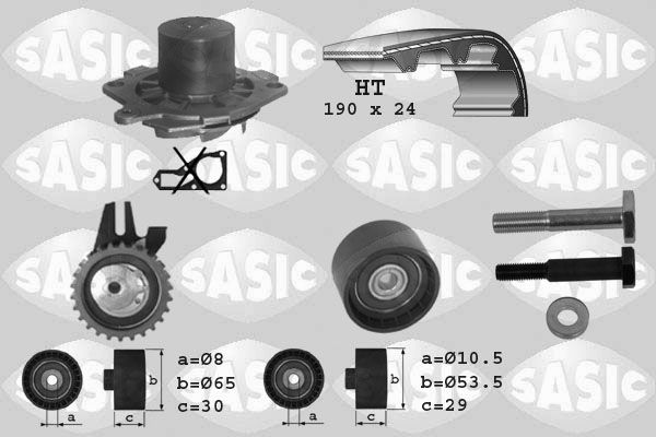 Комплект ременя ГРМ SASIC 3906007 - zapix