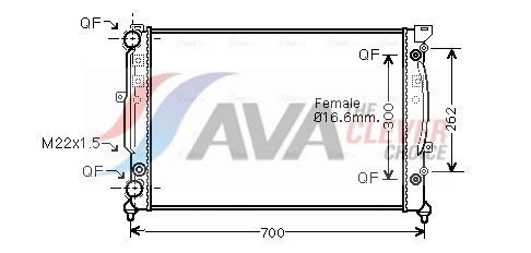 Радіатор охолодження двигуна AVA QUALITY COOLING AIA2122 - zapix
