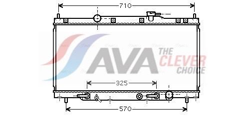 Радіатор охолодження двигуна AVA QUALITY COOLING HD2163 - zapix
