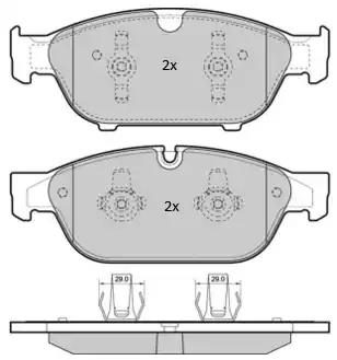 Гальмівні колодки дискові FREMAX FBP1852 - zapix