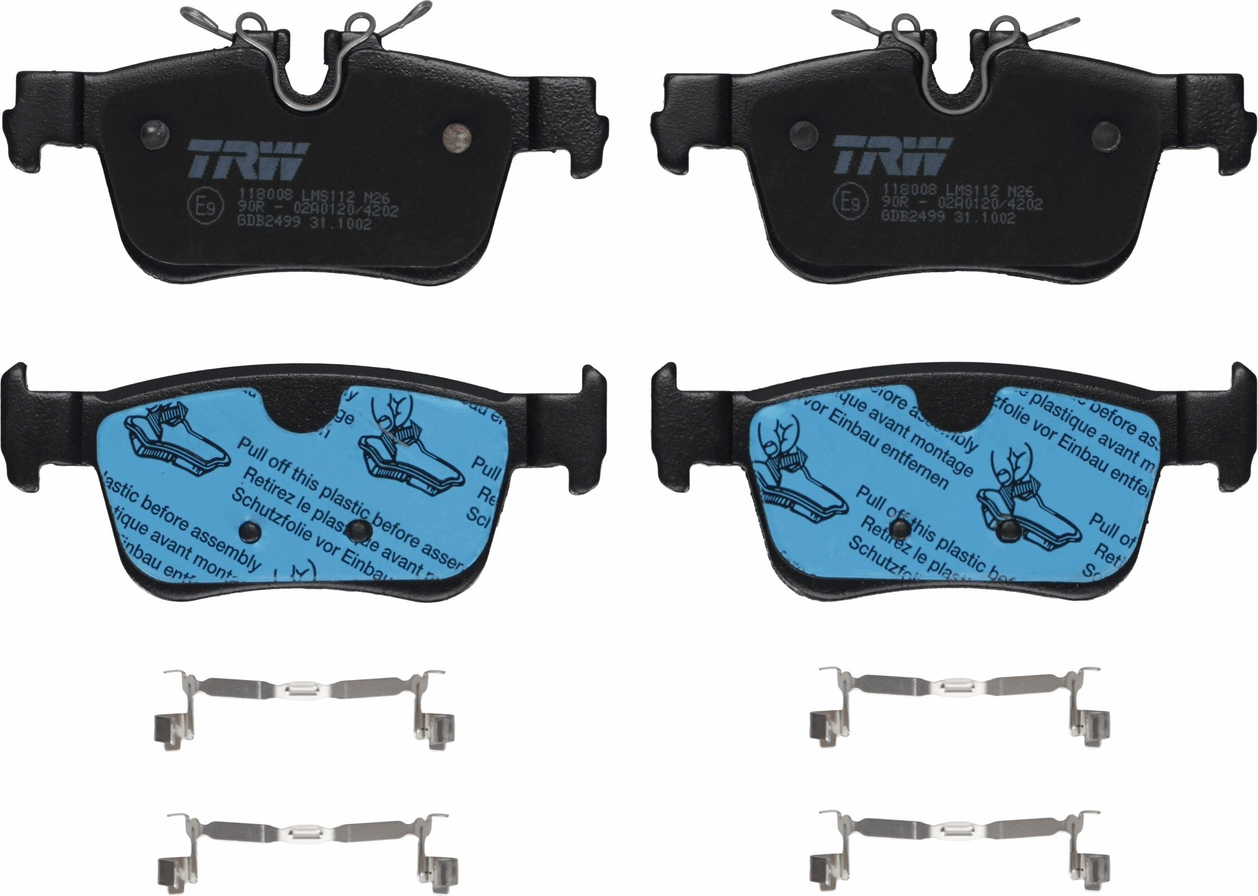 Гальмівні колодки дискові TRW GDB2499 - zapix