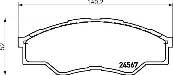 Гальмівні колодки дискові NISSHINBO NP1055 - zapix