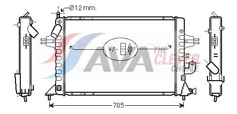 Радіатор охолодження двигуна AVA QUALITY COOLING OLA2294 - zapix