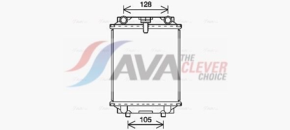 Радіатор охолодження двигуна AVA QUALITY COOLING AI2415 - zapix