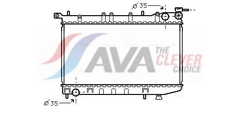 Радіатор охолодження двигуна AVA QUALITY COOLING DN2174 - zapix