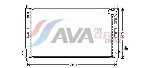 Радіатор охолодження двигуна AVA QUALITY COOLING MT2201 - zapix