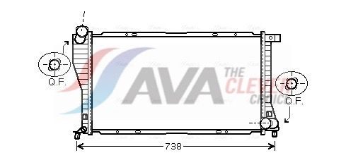 Радіатор охолодження двигуна AVA QUALITY COOLING BW2234 - zapix