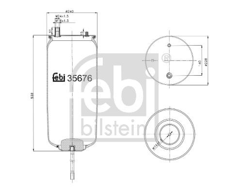 Пневматична підвіска FEBI BILSTEIN 35676 - zapix