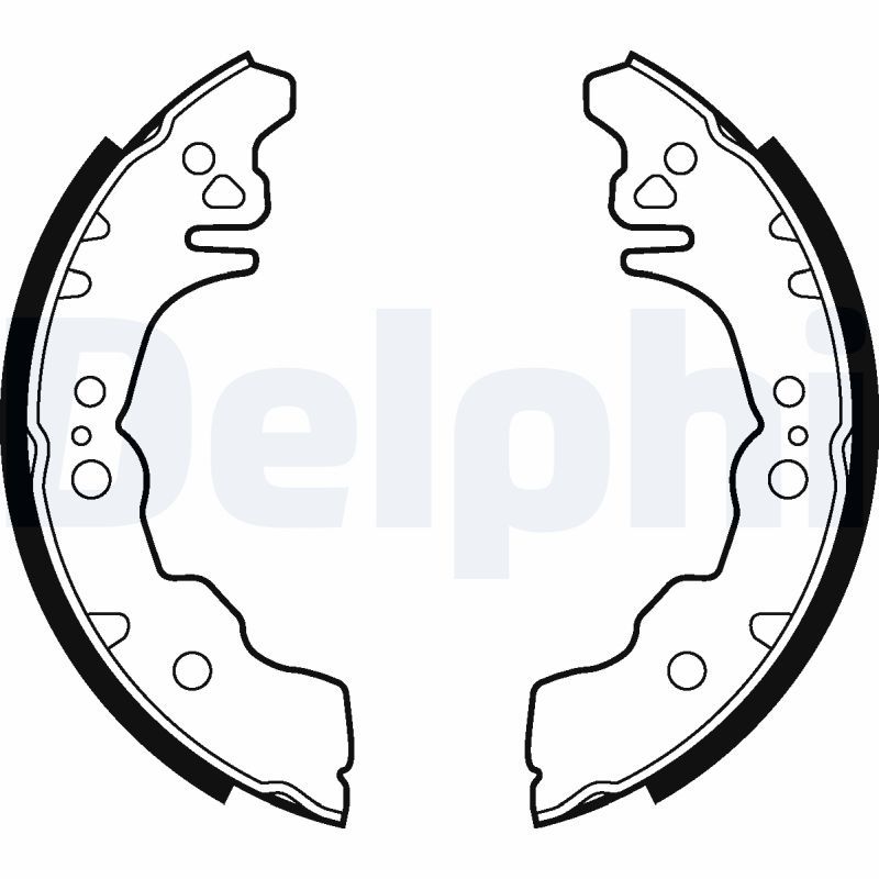 Тормозные колодки ручника (барабанные) DELPHI LS2023