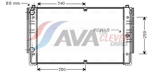 Радіатор охолодження двигуна AVA QUALITY COOLING VNA2149 - zapix