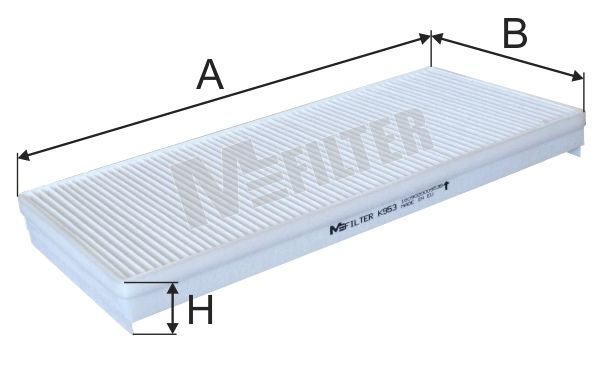 Фільтр салону MFILTER K953 - zapix