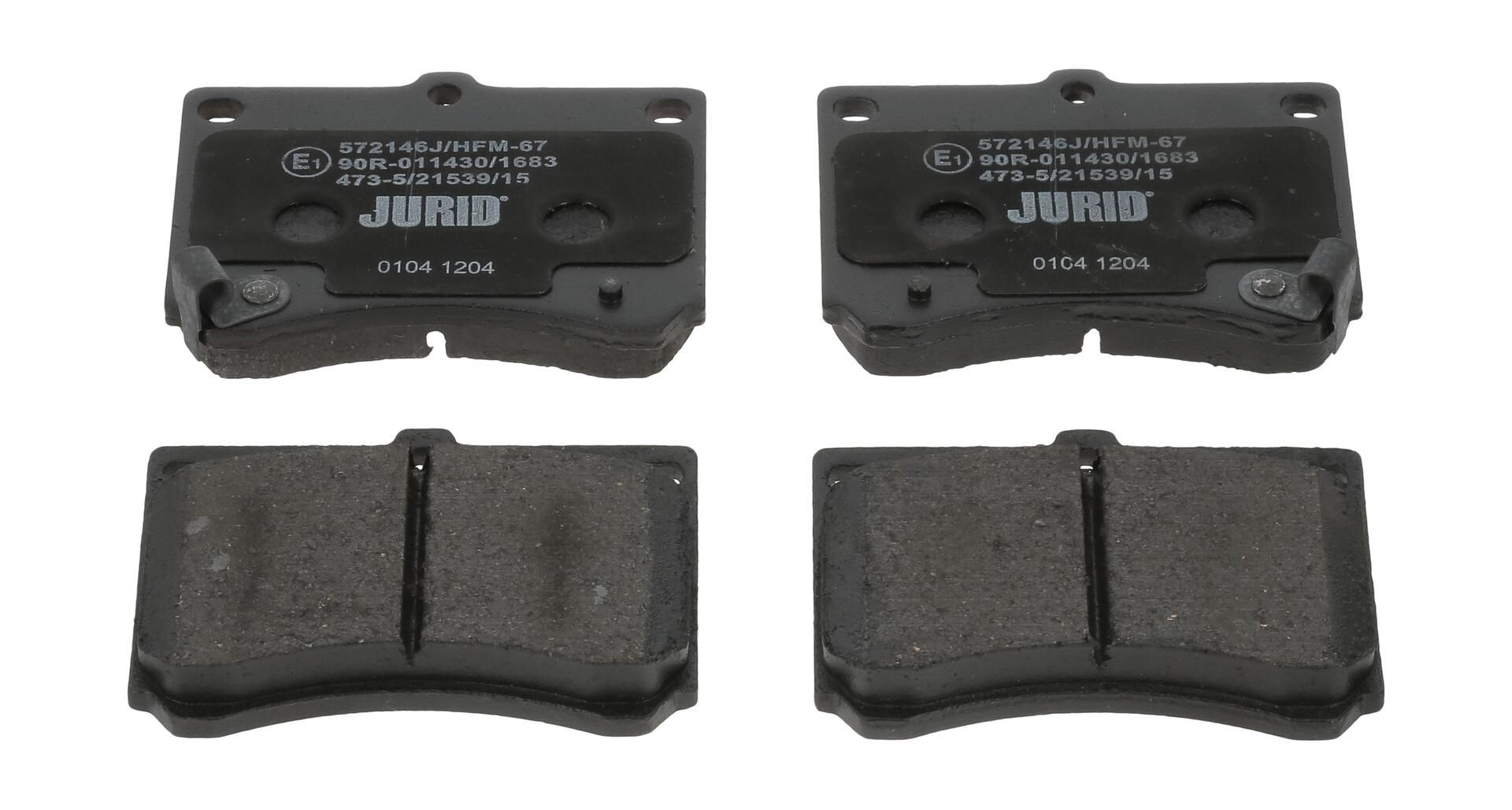 Гальмівні колодки дискові JURID 572146J - zapix