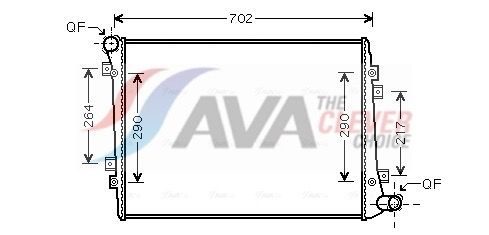 Радіатор охолодження двигуна AVA QUALITY COOLING VN2224 - zapix