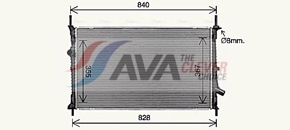 Радіатор охолодження двигуна AVA QUALITY COOLING FD2679 - zapix