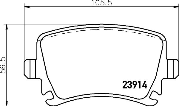 Гальмівні колодки дискові HELLA 8DB355010601 - zapix