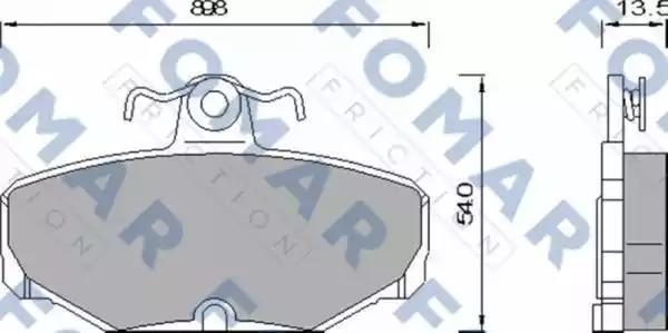 Гальмівні колодки дискові FOMAR FRICTION FO468981 - zapix
