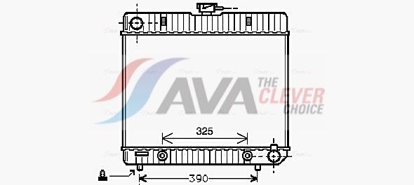 Радіатор охолодження двигуна AVA QUALITY COOLING MS2043 - zapix