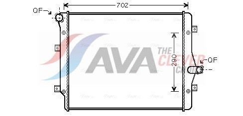 Радіатор охолодження двигуна AVA QUALITY COOLING VN2208 - zapix
