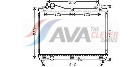 Радіатор охолодження двигуна AVA QUALITY COOLING SZ2104 - zapix