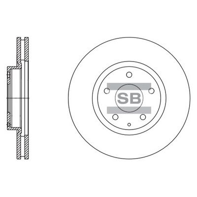Гальмівний диск HI-Q SD4424 - zapix