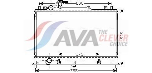 Радіатор охолодження двигуна AVA QUALITY COOLING MZ2210 - zapix