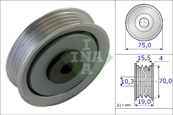 Ролик натяжний ременя приводного SCHAEFFLER INA 531084510 - zapix