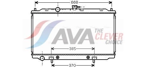 Радіатор охолодження двигуна AVA QUALITY COOLING DNA2218 - zapix
