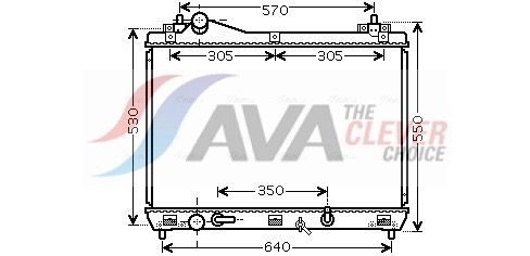 Радіатор охолодження двигуна AVA QUALITY COOLING SZ2105 - zapix