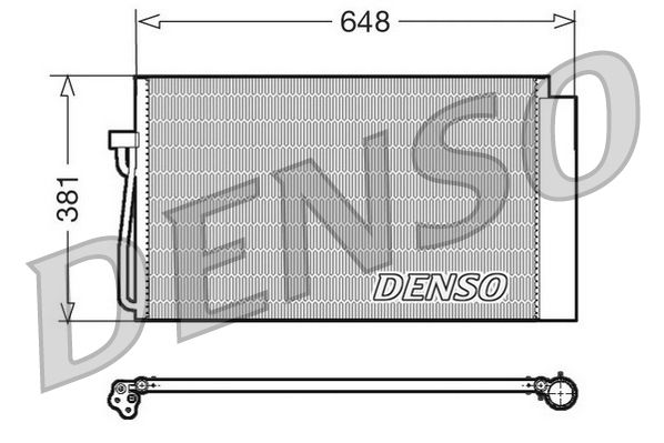Радіатор кондиціонера DENSO DCN05017 - zapix
