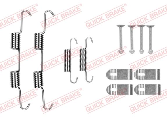 Монтажний комплект барабанних гальмівних колодок QUICK BRAKE 1050077 - zapix