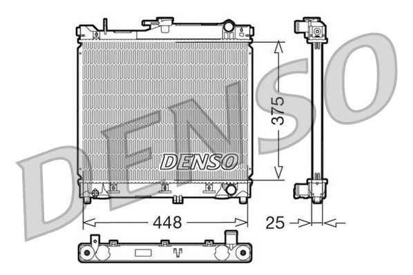 Радіатор охолодження двигуна DENSO DRM47014 - zapix