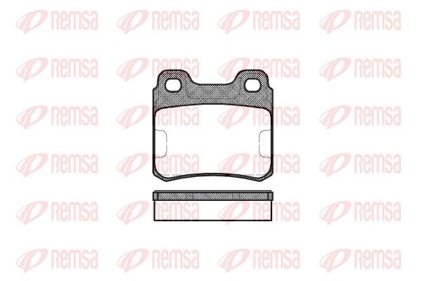 Гальмівні колодки дискові REMSA 028200 - zapix
