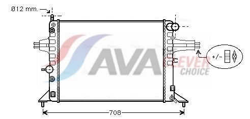 Радіатор охолодження двигуна AVA QUALITY COOLING OLA2256 - zapix