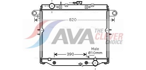 Радіатор охолодження двигуна AVA QUALITY COOLING TO2378 - zapix