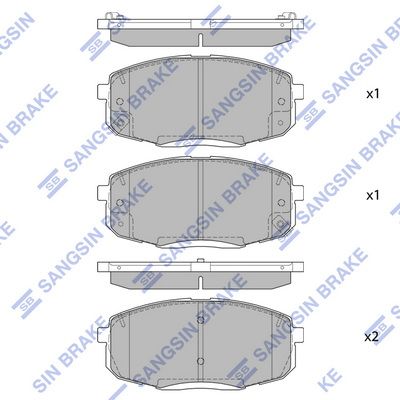 Тормозные колодки дисковые HI-Q SP4098