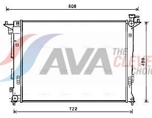 Радіатор охолодження двигуна AVA QUALITY COOLING HY2285 - zapix