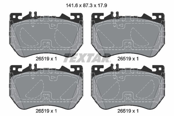 Гальмівні колодки дискові TEXTAR 2651901 - zapix