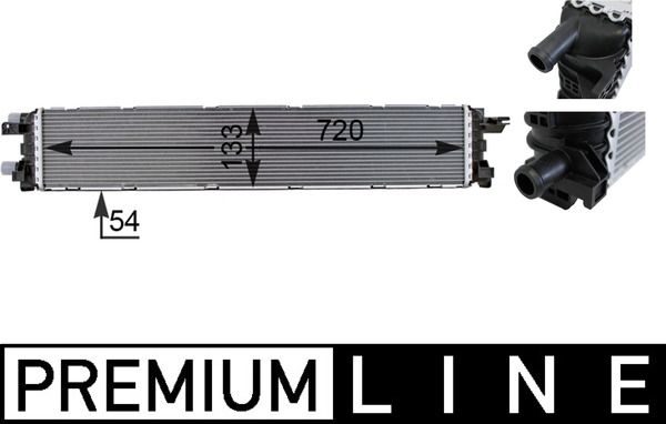 Радіатор охолодження двигуна MAHLE CIR13000P - zapix