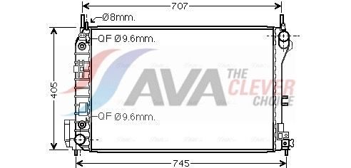 Радіатор охолодження двигуна AVA QUALITY COOLING OLA2341 - zapix