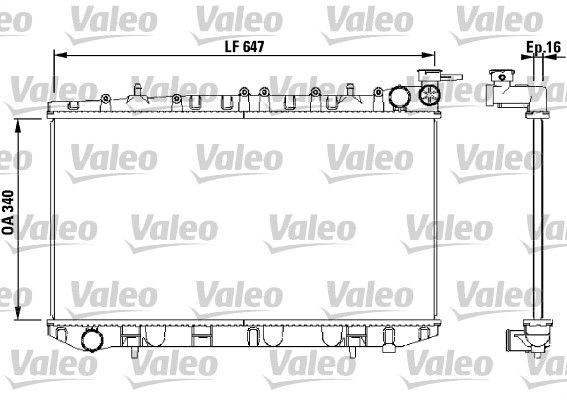 Радіатор охолодження двигуна VALEO 731659 - zapix