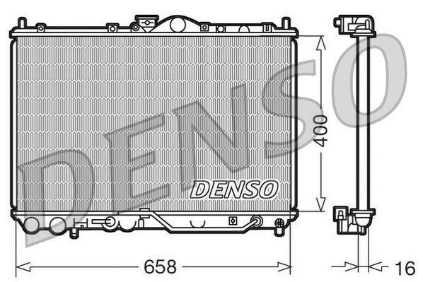 Радіатор охолодження двигуна DENSO DRM45011 - zapix