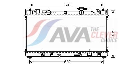 Радіатор охолодження двигуна AVA QUALITY COOLING TO2282 - zapix
