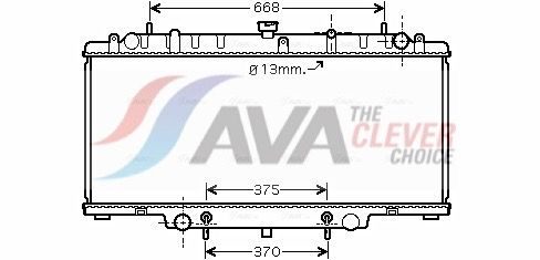 Радіатор охолодження двигуна AVA QUALITY COOLING DN2264 - zapix